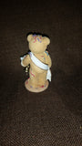 Cherished Teddies Happy New Year Figurine Newton "Ringing In The New Year With Cheer" - Treasure Valley Antiques & Collectibles