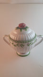 2001 Royal Albert Old Country Roses Seasons of Colour Rose Topped Sugar Bowl - Treasure Valley Antiques & Collectibles