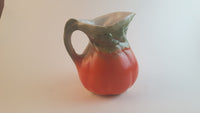 Antique Orange Pumpkin Squash Creamer Porcelain Pitcher - Treasure Valley Antiques & Collectibles