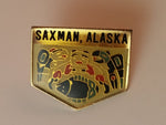 Vintage Saxman Alaska Souvenir Collectible Pin - Treasure Valley Antiques & Collectibles