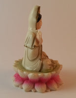 Vintage Buddha Goddess Painted Ceramic Statue Figurine - Treasure Valley Antiques & Collectibles