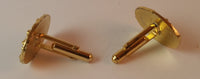 Vintage Gold Tone Las Vegas Cufflinks - Treasure Valley Antiques & Collectibles