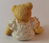 Cherished Teddies Bear With Butterfly And Hat Figurine "Springtime Is A Blessing" - Treasure Valley Antiques & Collectibles