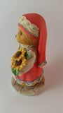 Cherished Teddies Girl Holding Flowers Figurine Russia "From Russia, With Love" - Treasure Valley Antiques & Collectibles