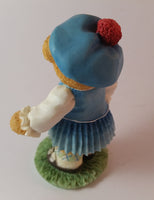 Cherished Teddies Girl Holding Lamb Figurine Scotland "Our Love Is In The Highlands" - Treasure Valley Antiques & Collectibles