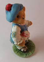 Cherished Teddies Girl Holding Lamb Figurine Scotland "Our Love Is In The Highlands" - Treasure Valley Antiques & Collectibles