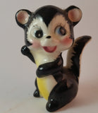 Vintage 1950s Porcelain Happy Skunk Figurine Made In Japan - Treasure Valley Antiques & Collectibles