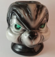 Vintage Green Eyed Evil Skunk Head Candle Holder - Treasure Valley Antiques & Collectibles