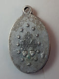 Early 20th Century Saint Catherine Labouré Miraculous Medal of Virgin Mary Rosary Pendant Italy - Treasure Valley Antiques & Collectibles