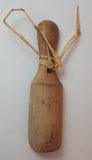 Vintage Small Wooden Carved Caviar Spoon - Treasure Valley Antiques & Collectibles