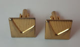 Vintage Gold Tone Cuff Links - Treasure Valley Antiques & Collectibles