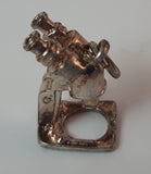 Vintage 1970s Silver Look Microscope Charm Pendant - Treasure Valley Antiques & Collectibles