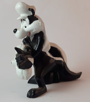 Collectible 1995 Pepe Le Pew Skunk & Penelope Cat Warner Bros. Studio Store Figurine - Treasure Valley Antiques & Collectibles