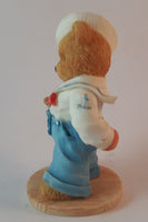 Cherished Teddies Boy With Apple Pie Figurine U.S.A. "Our Friendship Is From Sea To Shining Sea" - Treasure Valley Antiques & Collectibles