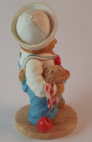 Cherished Teddies Boy With Apple Pie Figurine U.S.A. "Our Friendship Is From Sea To Shining Sea" - Treasure Valley Antiques & Collectibles