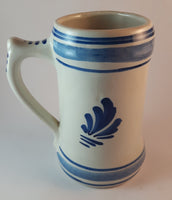 Vintage 1950s Delft Blue and White Mug Hand-Painted Windmill Stein Mug - Treasure Valley Antiques & Collectibles