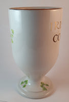 Set of 2 1950s White Wade Ireland Porcelain Irish Coffee Mug with Gold Trim and Lettering - Treasure Valley Antiques & Collectibles