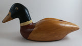 Vintage Hand Painted Hand Carved Wooden Drake Mallard Duck Decoy - Treasure Valley Antiques & Collectibles