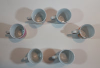 Vintage Cafe Pattern Girls Cup & Saucer Set of 6 in Box - Treasure Valley Antiques & Collectibles