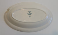 Rare 1930s Johnson Bros England Pareek "The Adam" Gravy Boat and Saucer Plate - Treasure Valley Antiques & Collectibles