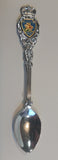 Vintage Rabbit Lake, Saskatchewan Prairie Lily Enamel Collectible Spoon - Treasure Valley Antiques & Collectibles