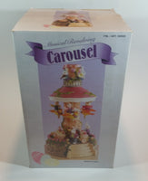 Easter Bunny Rabbit Themed 12" Tall Musical Revolving Carousel Decorative Ornament