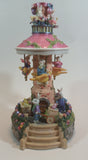 Easter Bunny Rabbit Themed 12" Tall Musical Revolving Carousel Decorative Ornament