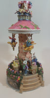 Easter Bunny Rabbit Themed 12" Tall Musical Revolving Carousel Decorative Ornament