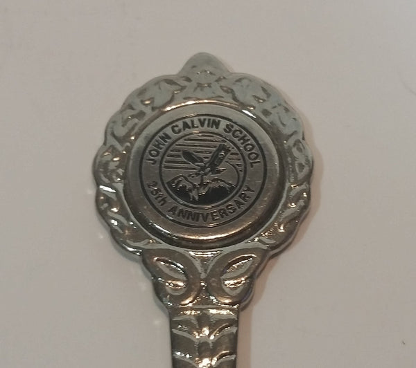Vintage 1995 John Calvin School Yarrow, B.C. 25th Anniversary Collectible Spoon - Treasure Valley Antiques & Collectibles