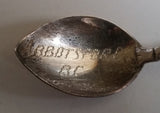 Vintage Abbotsford British Columbia Aboriginal Chief Figural Holding Emblem Collectible Spoon - Treasure Valley Antiques & Collectibles