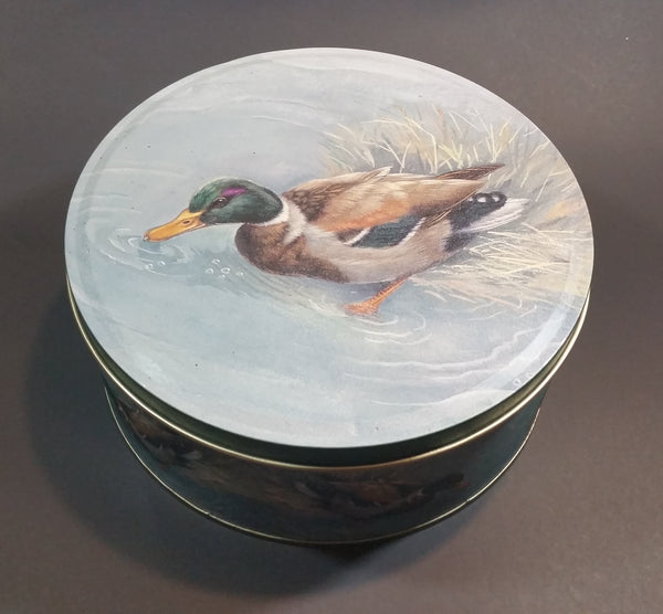 Vintage Mallard Duck Biscuits or Candy Round Storage Tin - Treasure Valley Antiques & Collectibles