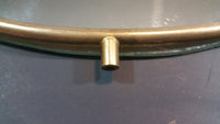 19th Century Gold Gilt Oval Crown Top Mirror - Treasure Valley Antiques & Collectibles