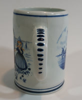 1950s Delfts Blauw Dutch Boy with Girls Stein Mug #442 - Treasure Valley Antiques & Collectibles