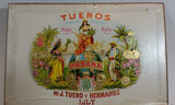 1935 Tueros Cigar Box - Havana (Habana) Cuba De J. Teuro y Hermanos Lily - Treasure Valley Antiques & Collectibles