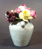 Vintage Aynsley Porcelain Floral China Mixed Rose Bouquet Vase Made in England - Treasure Valley Antiques & Collectibles