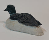 Ring Necked Loon Bird 4 3/4" Long Wildlife Resin Sculpture Ornament