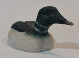 Ring Necked Loon Bird 4 3/4" Long Wildlife Resin Sculpture Ornament