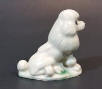 1970s Red Rose Tea White Poodle Dog Wade England Figurine - Treasure Valley Antiques & Collectibles