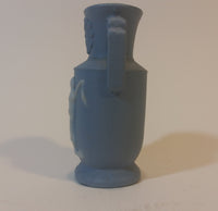 Occupied Japan Greek Style Small 3" Blue Cameo Vase - Treasure Valley Antiques & Collectibles