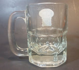 1970s A & W Root Beer Logo 4 1/8" Clear Glass Mug - Treasure Valley Antiques & Collectibles