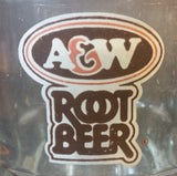 1970s A & W Root Beer Logo 4 1/8" Clear Glass Mug - Treasure Valley Antiques & Collectibles