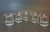 1990s Special Edition A & W Miniature Root Beer Mugs - Grandpa, Papa, Mama, Teen, Baby Set of 5