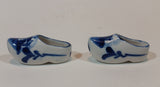 Vintage Delft Blue Miniature Hand Painted Porcelain Windmill Shoes Numbered 055 - Treasure Valley Antiques & Collectibles