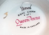 1959-1964 Queen Anne Pattern 8615 Yellow and Pink Floral with Clovers Bone China Teacup