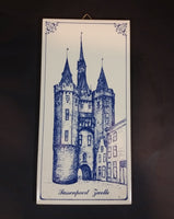 Royal Sphinx Holland - Studio Van Eldik Follega - Sassenpoort Zwolle Delft Blue Tile - Treasure Valley Antiques & Collectibles