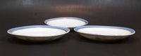 1930s Handpainted Noritake Lustreware Set of 3 Blue Floral Saucer Plates - Japan - Treasure Valley Antiques & Collectibles