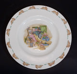 1970s Royal Doulton English Fine Bone China Bunnykins "Dressup Time" 8" Plate - Treasure Valley Antiques & Collectibles
