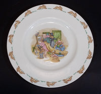 1970s Royal Doulton English Fine Bone China Bunnykins "Dressup Time" 8" Plate - Treasure Valley Antiques & Collectibles