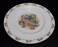 1970s Royal Doulton English Fine Bone China Bunnykins "Dressup Time" 8" Plate - Treasure Valley Antiques & Collectibles