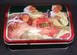 2002 Coca-Cola Coke Santa Holiday Joy Hudson's Bay Collectible Hinged Tin - Treasure Valley Antiques & Collectibles